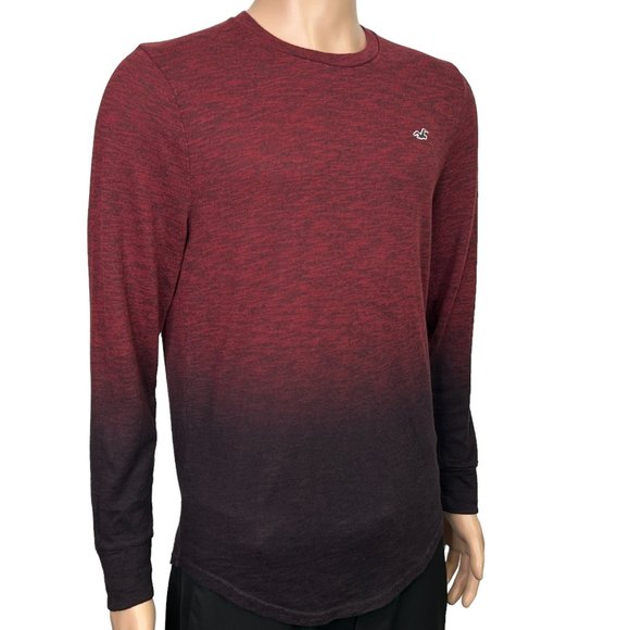 Hollister Men's Red and Black Long Sleeve Shirt - Picture 3 of 11
